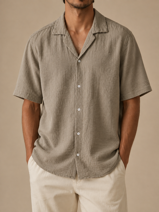 Cove Crinkle Camp-Collar Shirt