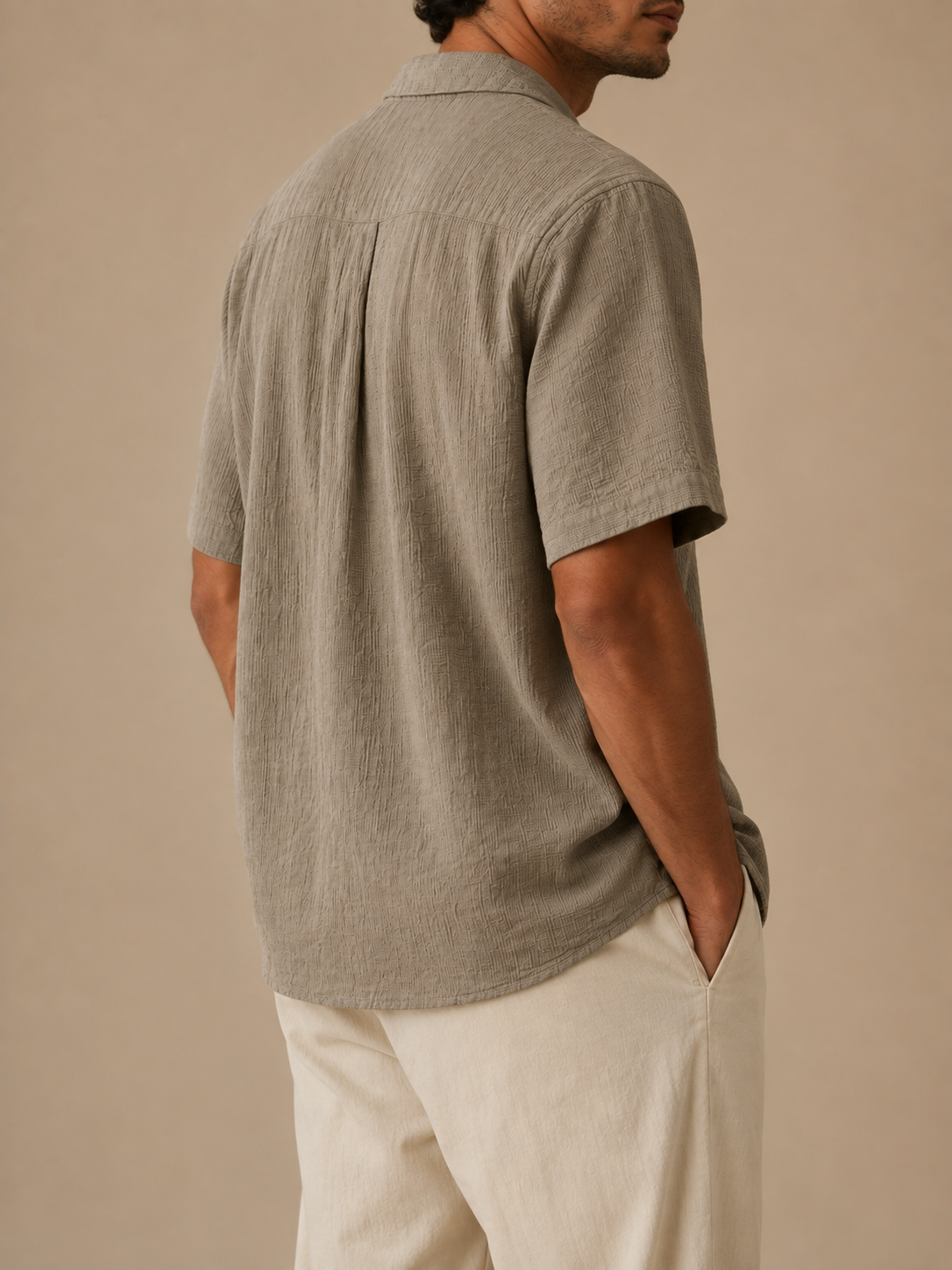 Cove Crinkle Camp-Collar Shirt