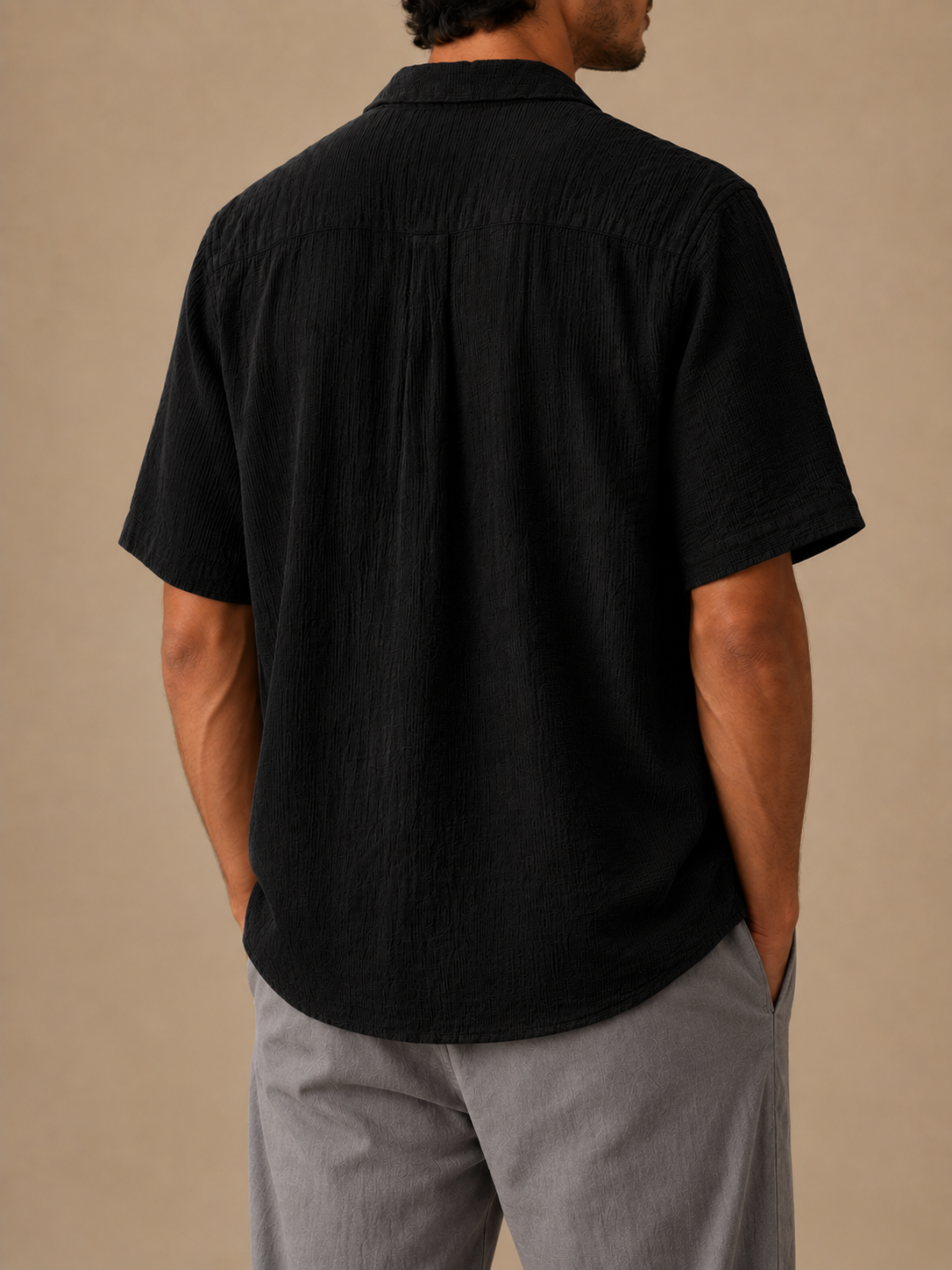 Cove Crinkle Camp-Collar Shirt