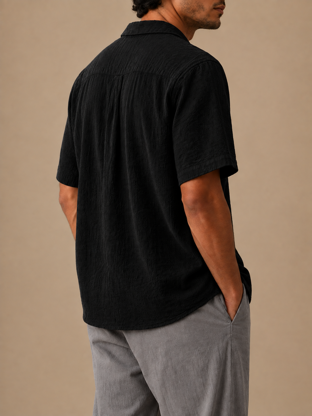 Cove Crinkle Camp-Collar Shirt
