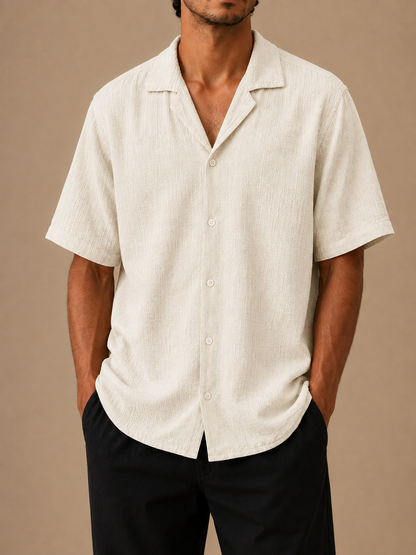 Cove Crinkle Camp-Collar Shirt