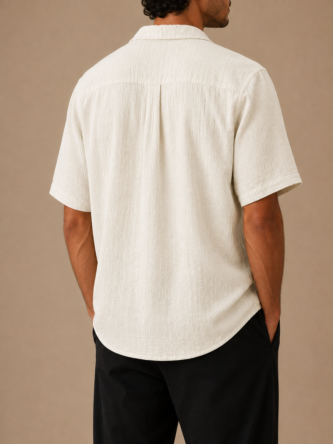 Cove Crinkle Camp-Collar Shirt