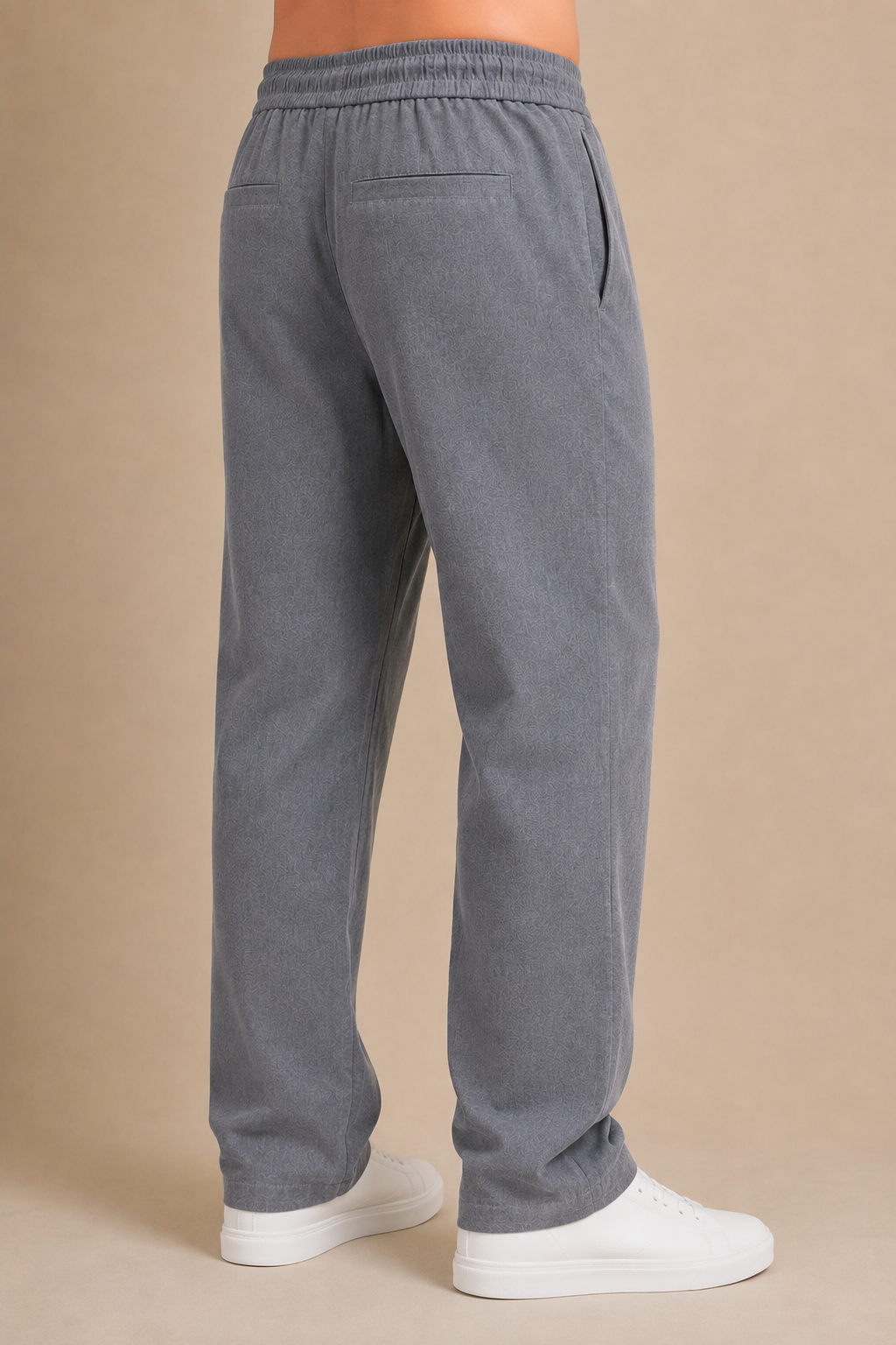 Line Relaxed Drawstring Trousers – Graphite Grey