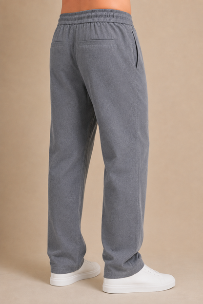 Line Relaxed Drawstring Trousers – Graphite Grey