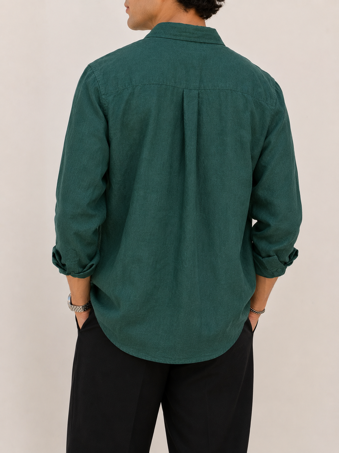 Relaxed Linen Shirt - Deep Teal