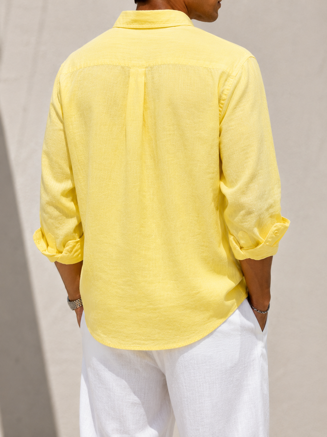 Relaxed Linen Shirt - Butter Yellow