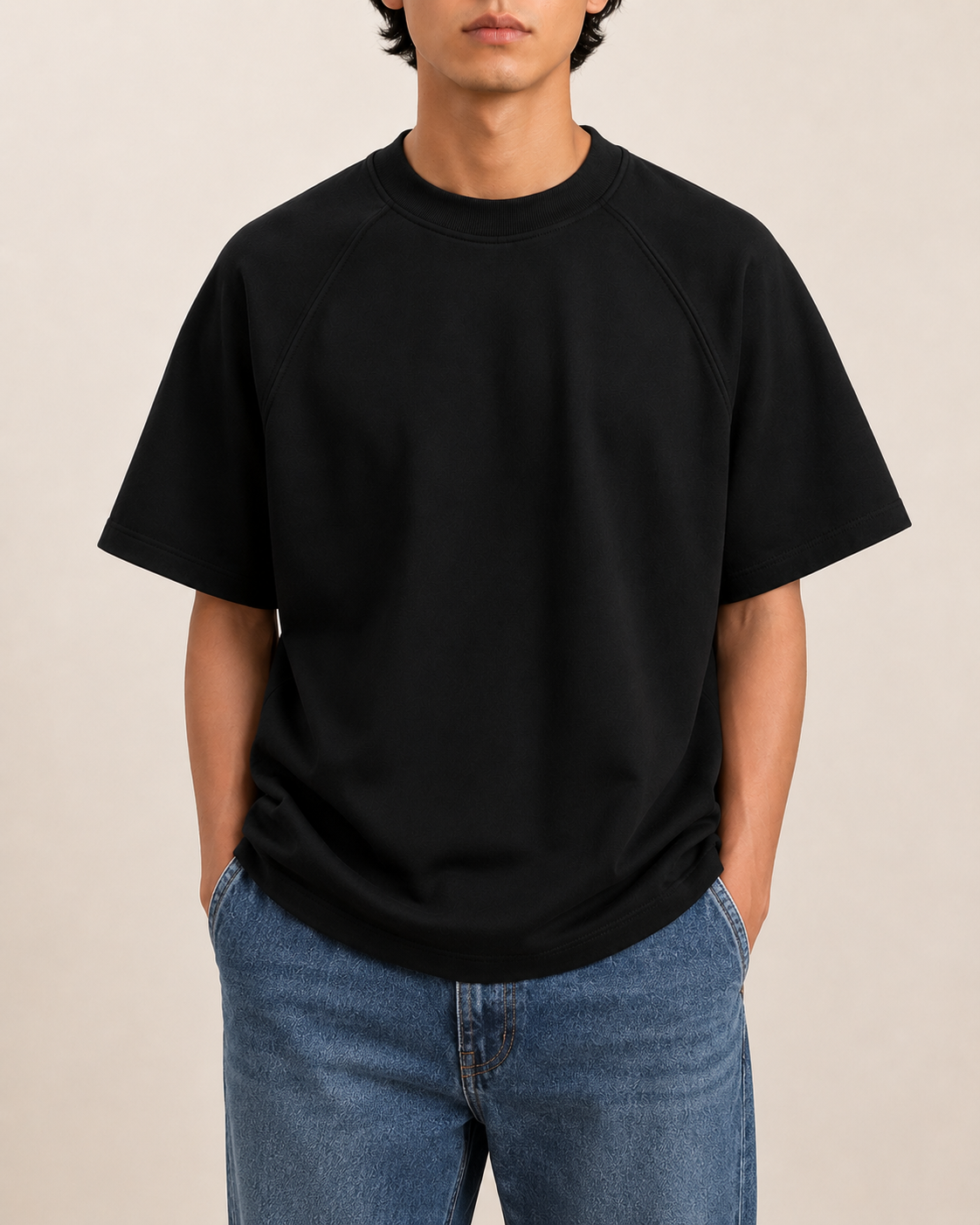 Standard Raglan T-Shirt - Black