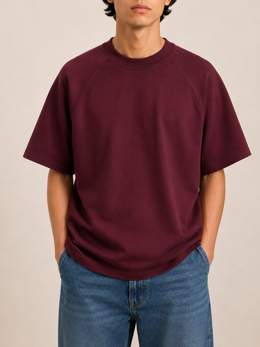 Standard Raglan T-Shirt - Burgundy
