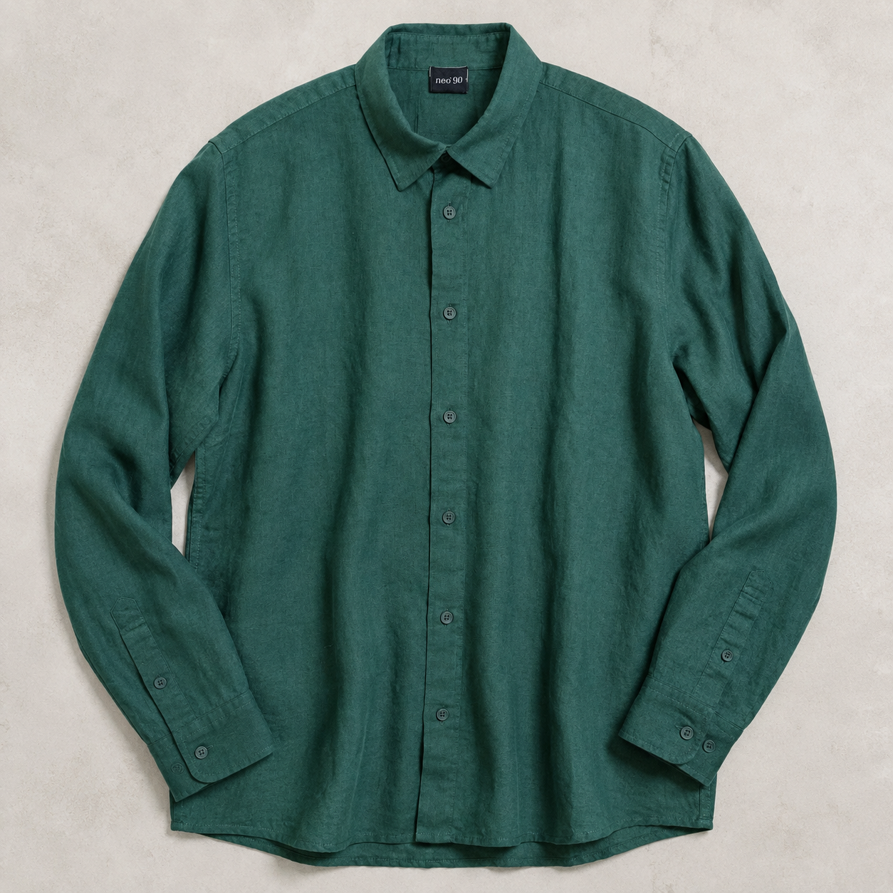 Relaxed Linen Shirt - Deep Teal