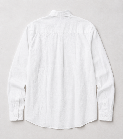 Relaxed Linen Shirt - White
