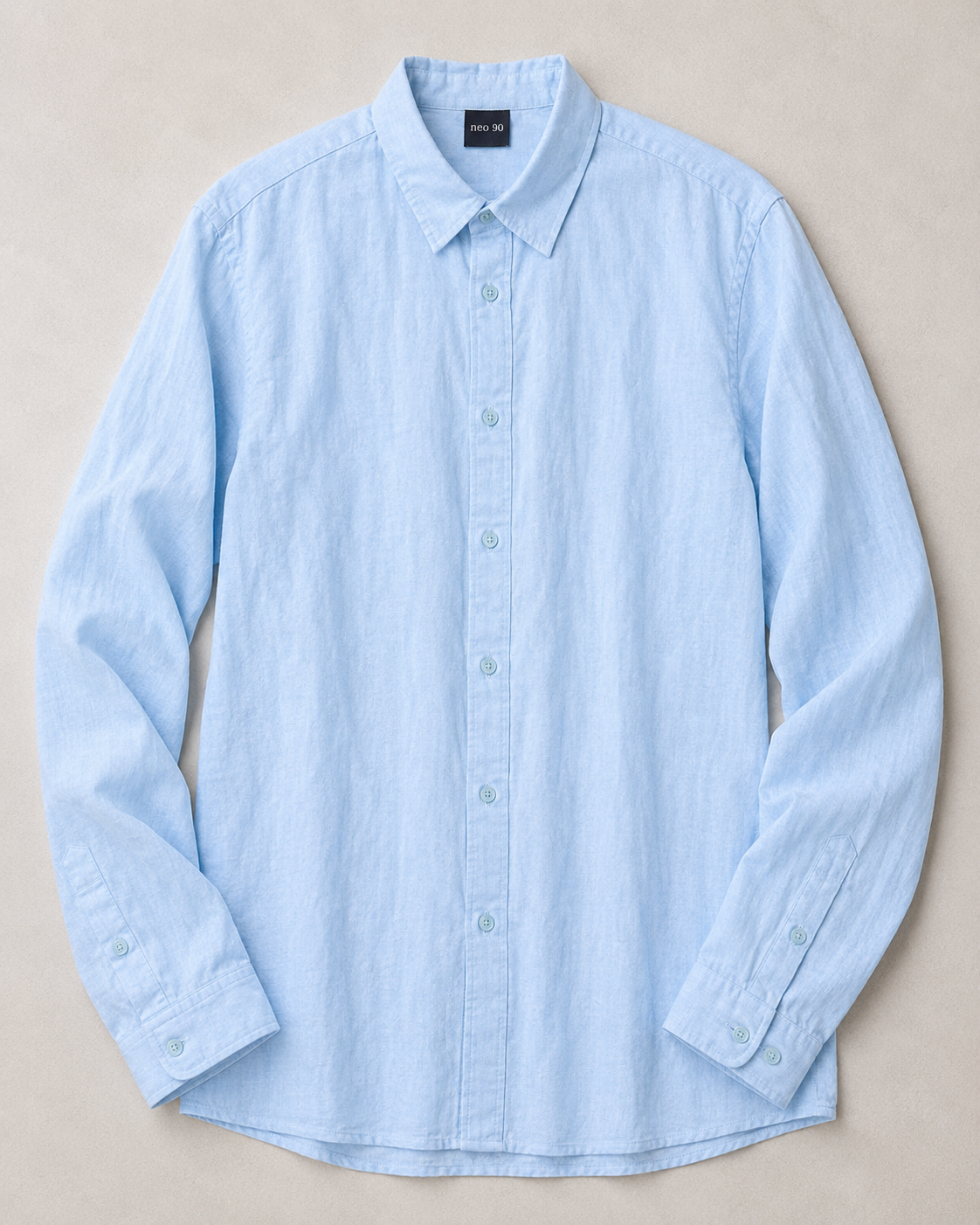 Relaxed Linen Shirt - Sky Blue