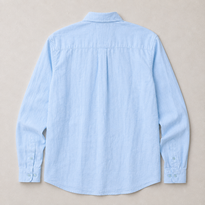 Relaxed Linen Shirt - Sky Blue