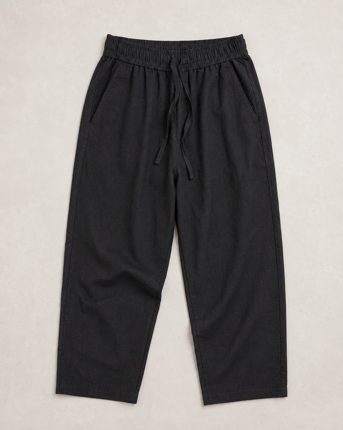 Line Relaxed Drawstring Trousers – Graphite Grey