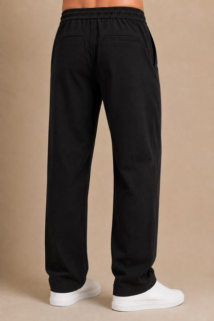 Line Relaxed Drawstring Trousers – Graphite Grey